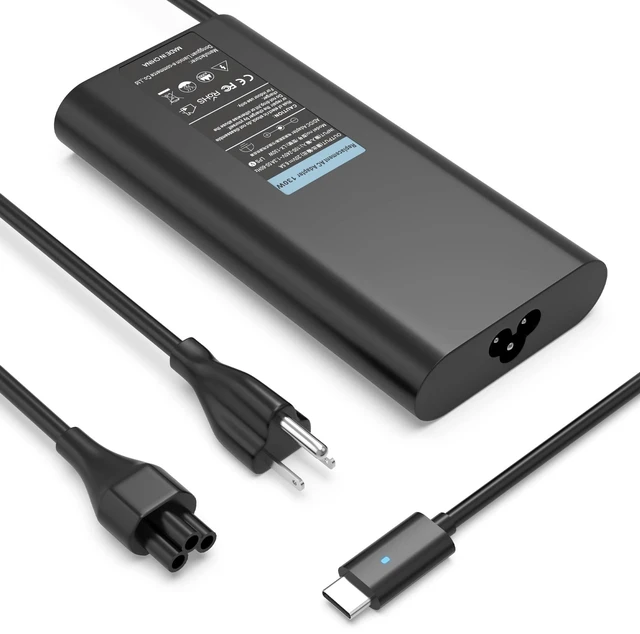 Main image of Nivjuky 130W Type C Ac Charger Compatible with Dell Precision 3490 3480 3470 3541 3551 USB-C Laptop Power Supply Adapter Cord