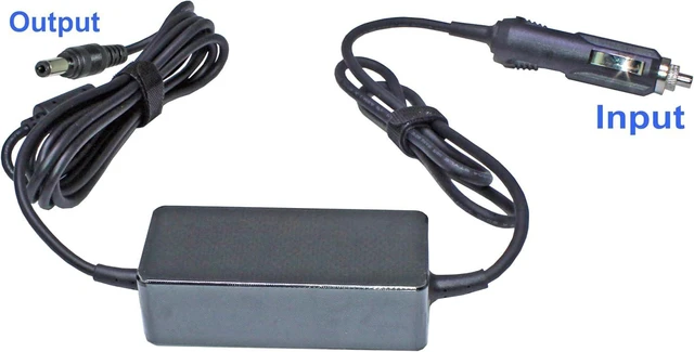 Alt view image 2 of 7 - 12V or 16V or 24V to 19V DC Power Adapter Car Cigarette Lighter Charger with 12 Interchangeable Connectors