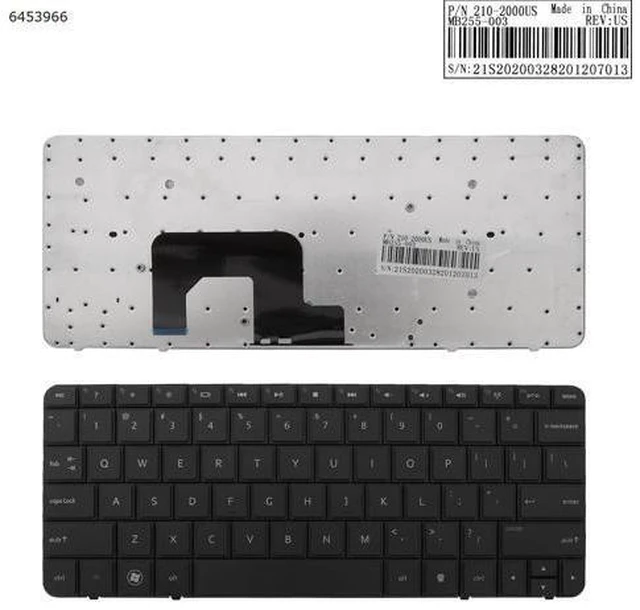 Main image of US Keyboard for HP MINI 210-3000 BLACK Compatible with MINI 1103 Without Foil