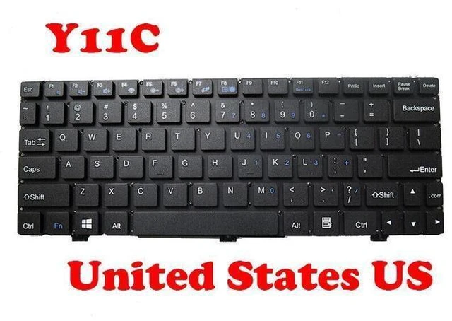 Alt view image 2 of 3 - Laptop Keyboard For Haier Y11C MB2546014 PRIDE-K2741 Black United States US