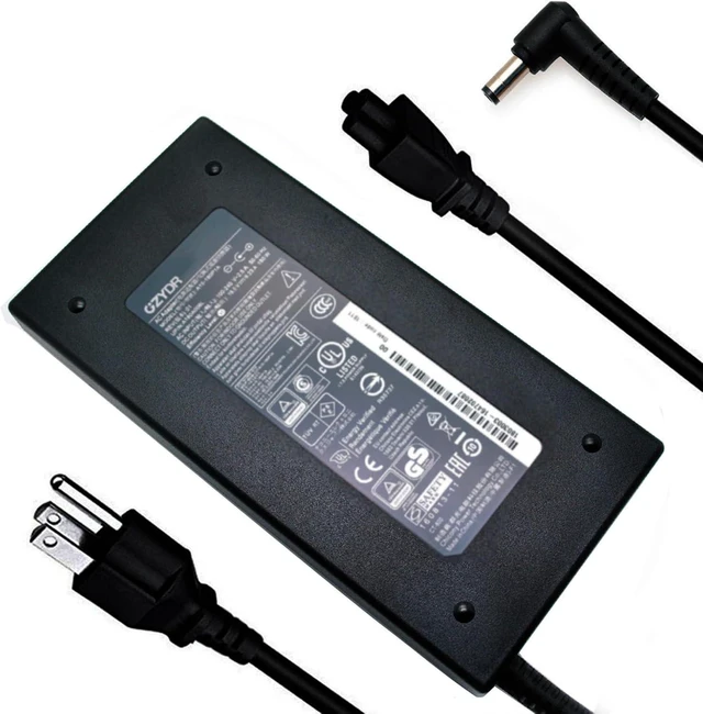 Main image of 19.5V 9.23A 180W Laptop Charger for Msi A15-180P1A, for Sager NP7876 NP7856-N NP7856-S NP8956 NP8957 Notebook AC Adapter 5.5x2.5mm with Power Cord
