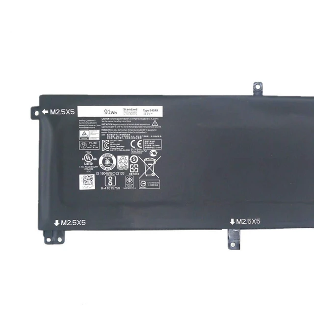 Alt view image 3 of 5 - 7xinbox 11.1V 91WH 9 Cell 245RR 7D1WJ Replacement Laptop Battery for Dell XPS 15 9530 Precision M3800 Laptop T0TRM H76MV 0H76MY 07D1WJ Y758W