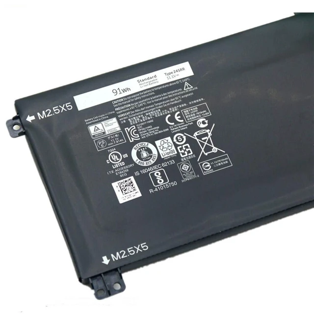 Alt view image 4 of 5 - 7xinbox 11.1V 91WH 9 Cell 245RR 7D1WJ Replacement Laptop Battery for Dell XPS 15 9530 Precision M3800 Laptop T0TRM H76MV 0H76MY 07D1WJ Y758W