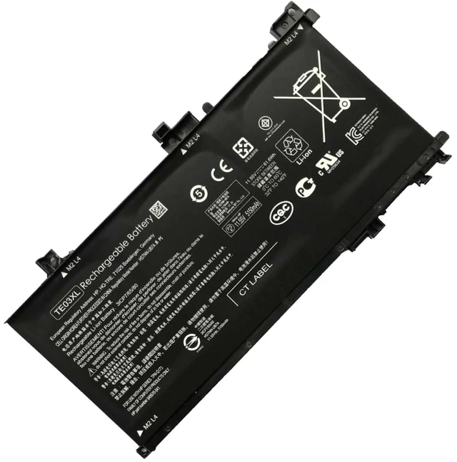 Main image of Hecales TE03XL Battery TE03061XL for HP Omen 15-ax000:15-ax033dx 15-ax210nr 15-ax001ns;HP Pavilion 15-bc000:15-bc008tx and More 849910-850 849570-541 542 543 HSTNN-UB7A TPN-Q173-11.55V 61.6Wh 3-Cell