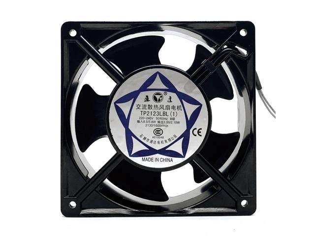 Alt view image 4 of 5 - tp2123lbl 120mm 12cm AC 220V 12038 220V 240V Industrial Cabinet Solder Smoke Exhaust Cooling Fan 12cm Double Ball Axial Flow Fan