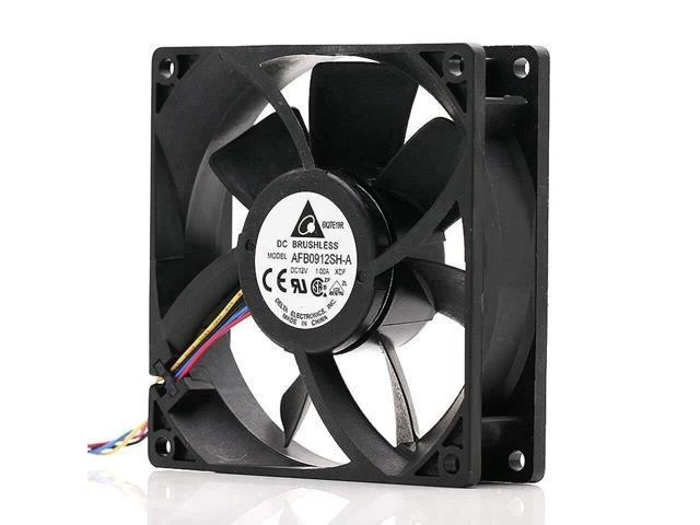 Alt view image 3 of 4 - 1pcs 12V 1.00A AFB0912SH-A dual ball bearing 4-wire PWM server axial cooling fan 9225 92X92X25MM