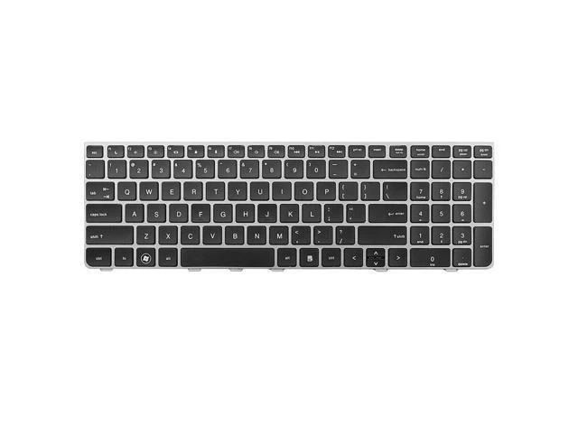 Alt view image 2 of 5 - Keyboard for HP Probook 4535S 4530S 4730S Silver Frame Black Replacment keyboard US