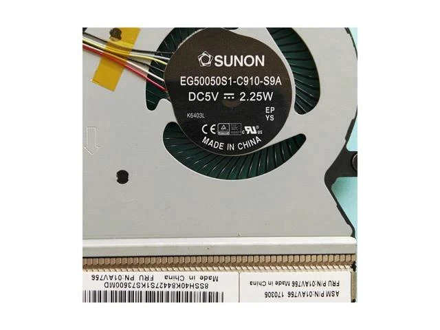 Alt view image 2 of 3 - New original radiator for LENOVO THINKPAD Yoga 11 CPU COOLING FAN HEATSINK COOLER 01AV756 EG50050S1-C910-S9A