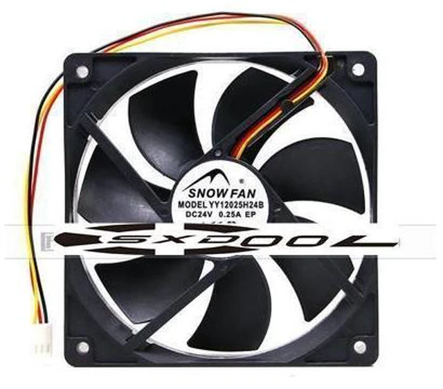 Main image of SNOW FAN YY12025H24B Server Cooling Fan DC 24V 0.25A 120x120x25mm 3-wire