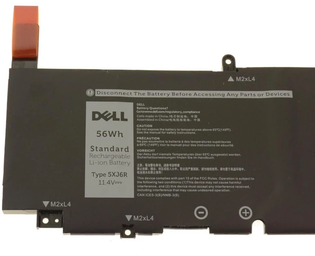 Alt view image 8 of 12 - Dell OEM Original Precision 5750 5760 XPS 9700 9710 3-Cell 56Wh Battery 5XJ6R