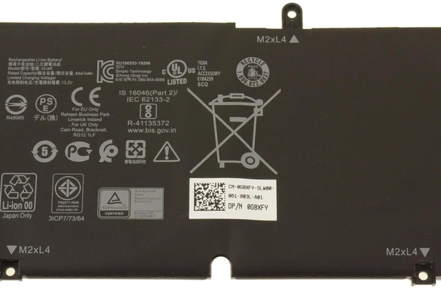 Alt view image 9 of 12 - Dell OEM Original Precision 5750 5760 XPS 9700 9710 3-Cell 56Wh Battery 5XJ6R