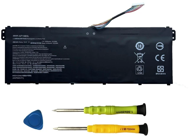 Main image of AP19B5L Battery Replacement for Acer Aspire 5 A515-43 A515-43G A515-52 A515-52G Aspire 7 A715-41G A715-41G-R5LR Swift 3 SF314-42 SP314-21N-R5FR TravelMate P2 TMP214-41 P214-41-G2 Vero AV15-51 54.6Wh