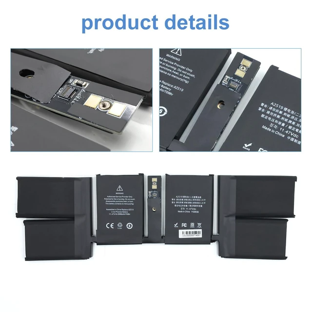 Alt view image 5 of 5 - A2442 A2519 Laptop Battery for Apple MacBook Pro 14" Notebook Smart A2442 M1 Retina MKGT3LL/A MKGR3LL 2021 Year
