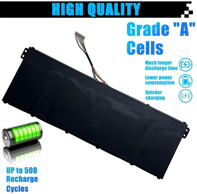 Alt view image 5 of 5 - AP19B5L Battery Replacement for Acer Aspire 5 A515-43 A515-43G A515-52 A515-52G Aspire 7 A715-41G A715-41G-R5LR Swift 3 SF314-42 SP314-21N-R5FR TravelMate P2 TMP214-41 P214-41-G2 Vero AV15-51 54.6Wh