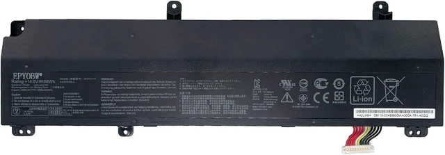 Main image of A42N1710 Laptop Battery 88Wh 14.8V Compatible with ASUS Rog STRIX GL702V GL702VI GL702VI-1A GL702VI-BA004R GL702VI-BA007T GL702VI-BA012T GL702VI-BA012T Series A42LM5H 0B110-00490000 41CR19/66-2