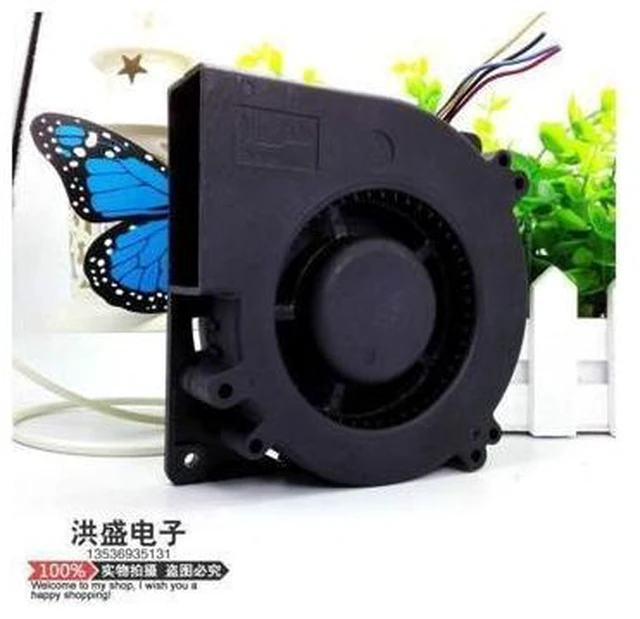 Alt view image 4 of 4 - Delta Cooling fan For BFB1212HH 5M2PR DC 12V 1.65A 4-wire 4-pin 110mm 120x120x32mm blower fan