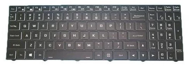 Main image of English US Keyboard For Sager NP8356 NP8358F2 NP8358F2-S NP8377 NP8378F2