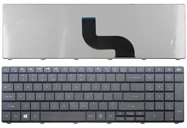 Main image of Laptop Keyboard for Gateway Q5WTC Z5WT1 V5WT2 US Layout Black Color