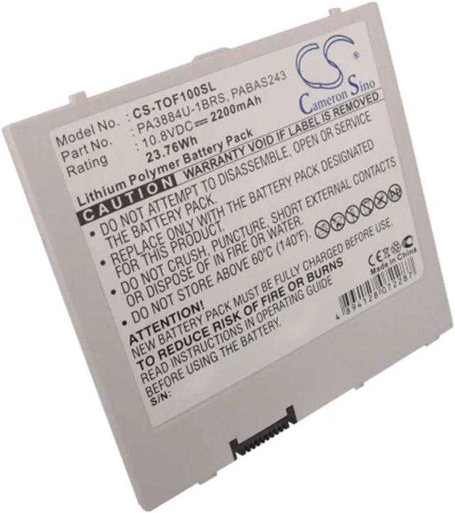 Alt view image 4 of 5 - VINTRONS 2200mAh Replacement Battery for Toshiba 10 Thrive, Follo 100