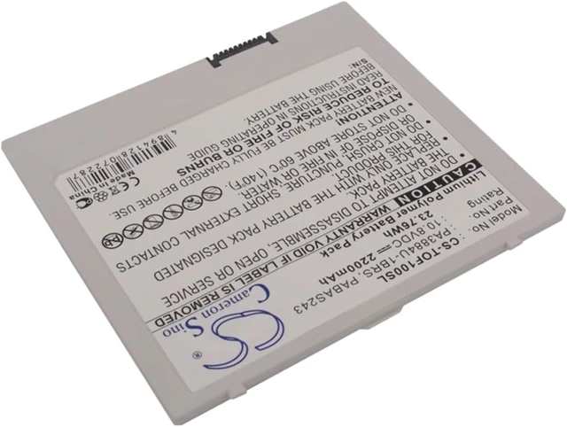 Alt view image 5 of 5 - VINTRONS 2200mAh Replacement Battery for Toshiba 10 Thrive, Follo 100