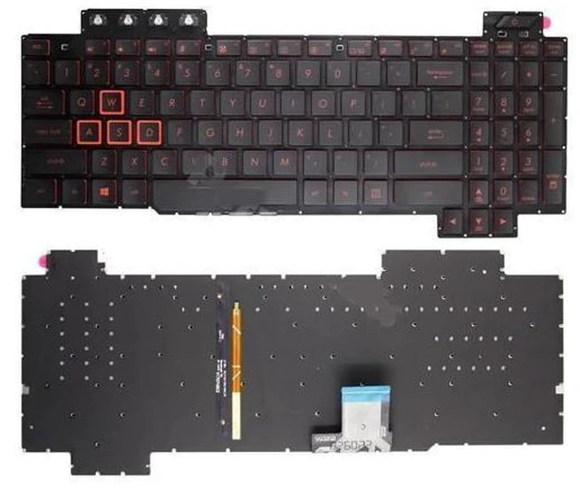 Main image of New Black For TUF Gaming FX505D Red US Keyboard Backlit FX505DY FX505DT FX505DU