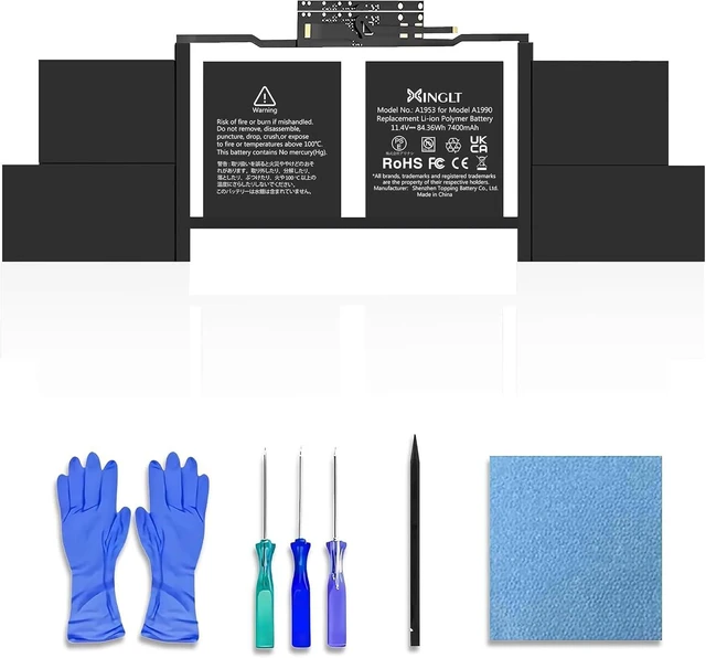 Main image of A1953 A1990 Battery Replacment for MacBook Pro 15-inch A1990 (2018, 2019) EMC3215 3359