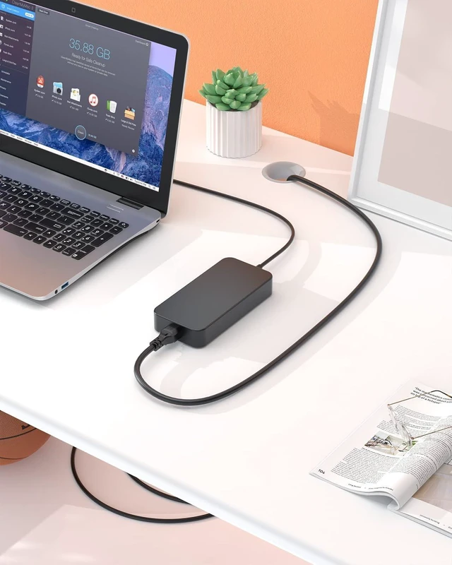 Alt view image 7 of 7 - 130W Charger Compatible with Dell Inspiron 16 Plus 7630 P125F, Inspiron 24 5420 5421, 27 7720 All-in-One W28C W29C Laptop Power Supply Adapter Cord