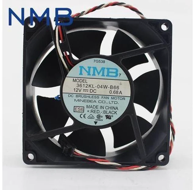 Main image of 2pcs 3612KL-04W-B66 9032 9CM 90*90*32mm DC 12V 0.68Aserver inverter cooling fan