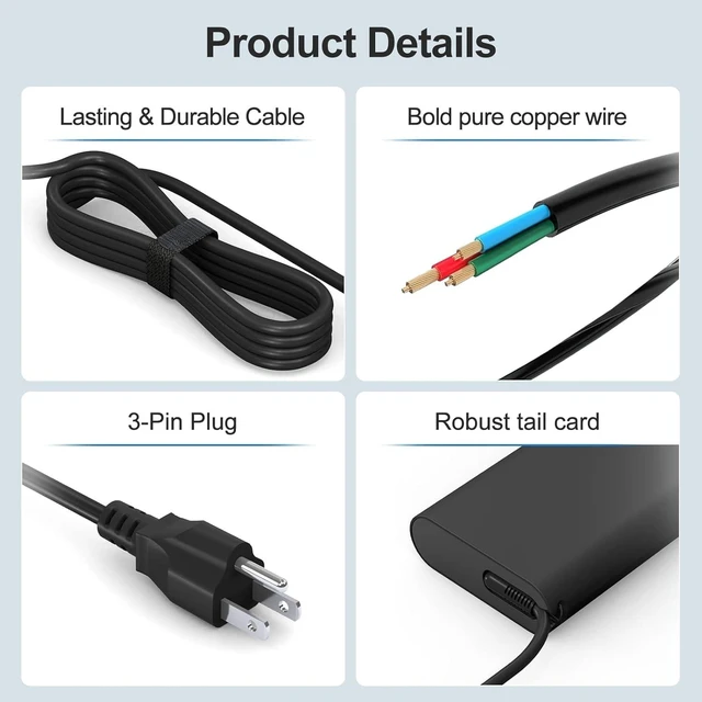 Alt view image 6 of 7 - 200W Laptop Charger for HP Omen 15 17 Victus Pavilion Gaming Laptop 15 17 ZBook Fury Create Studio Envy 15 2020 TPN-DA10 Power AC Adapter