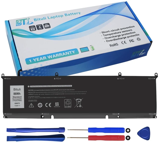 Main image of Bituli 69KF2 Battery Replacement for Dell G7 15 7500 G15 5510 5511 5515 5520 5521 XPS 15 9500 9510 9520 Precision 5550 5560 5570 Alienware M15 R3 R4 M17 R3 R4 7510 7610 7620 P87F P91F P45E