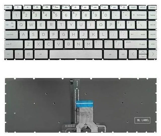 Main image of Laptop US Keyboard For HP 14-DH000 United States US Silver with backlight