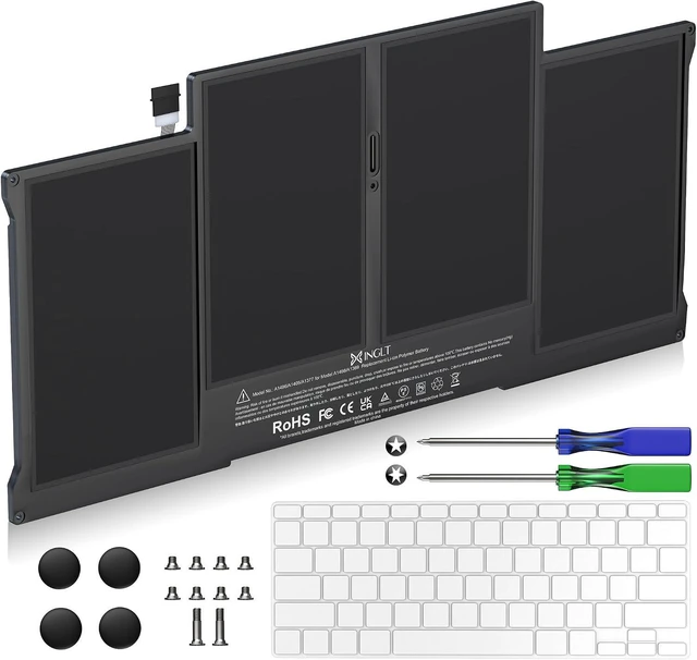Alt view image 2 of 7 - Replacement Laptop Battery for Apple MacBook Air 13 inch A1466 and A1369 with Screw Set