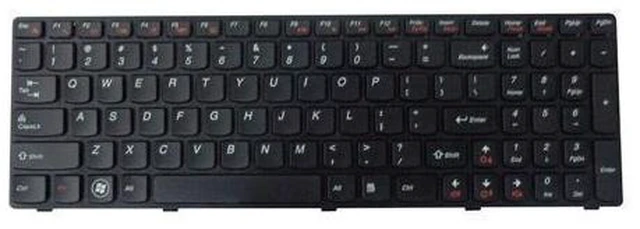 Main image of replacement keyboard for Lenovo B570 B575 B590 V570 V575 V580 Black US