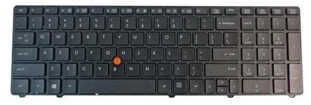 Main image of replacement keyboard for HP Elitebook 8760W 8770W US 701977-001