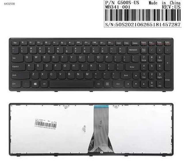 Main image of US Keyboard for Lenovo G500S S500 Flex 15 BLACK FRAME BLACK For