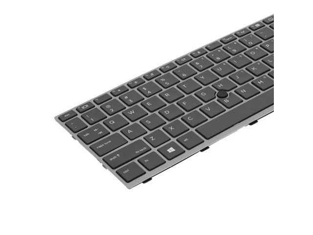Alt view image 2 of 5 - Keyboard for HP EliteBook 840 G5 846 G5 745 G5 Gray color FRAME withpoint US