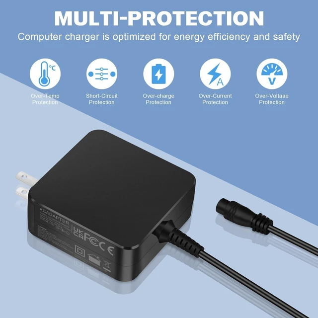 Alt view image 8 of 10 - 65W 45W 33W Laptop Charger Compatible with Asus with 4 Round Connector (3.0x1.1mm, 4.0x1.35mm, 4.5x3.0mm, 5.5x2.5mm)