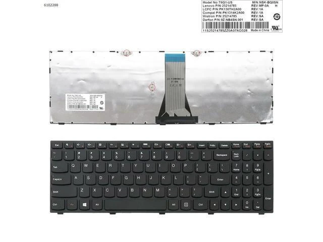 Main image of replacement keyboard for US LENOVO G50-70 BLACK FRAME BLACK(for Win8)