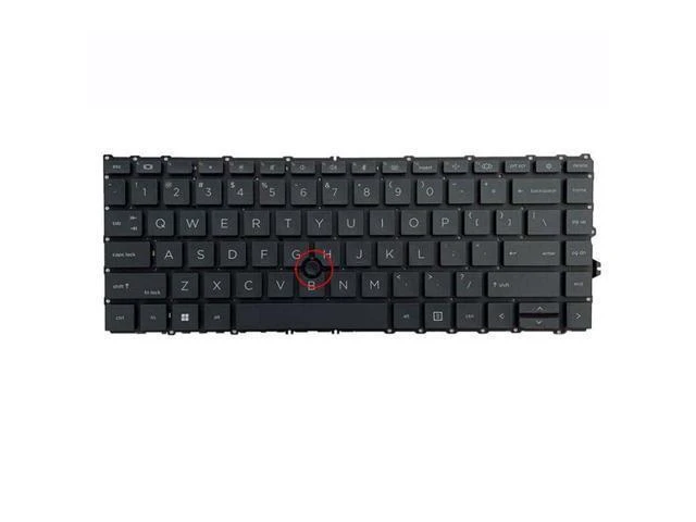 Alt view image 2 of 5 - Keyboard for HP ZBook Firefly 14 G8 14 G7 Black US Backlit Laptop