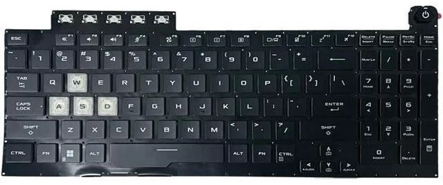 Main image of US Layout Backlit Keyboard for TUF Gaming 8 F15 FX506 FA506 FA506II FX506H