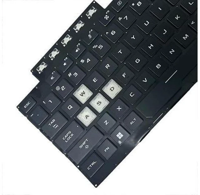 Alt view image 2 of 5 - US Layout Backlit Keyboard for TUF Gaming 8 F15 FX506 FA506 FA506II FX506H
