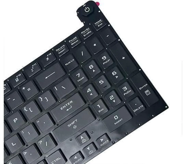 Alt view image 3 of 5 - US Layout Backlit Keyboard for TUF Gaming 8 F15 FX506 FA506 FA506II FX506H