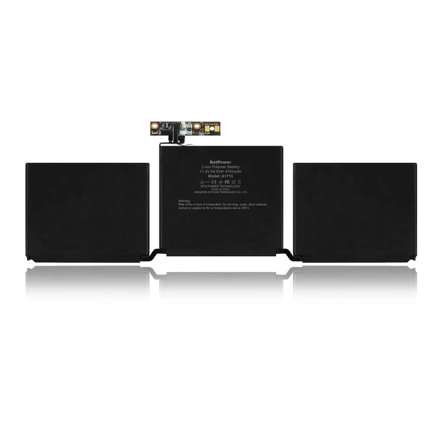 Alt view image 5 of 5 - BatPower A1713 Replacement Laptop Battery for Apple Late 2016 Mid 2017 MacBook Pro 13-inch A1708 EMC 2978 EMC 3164 Battery MacBook Pro 13" Two Thunderbolt 3 Ports A1708 Apple A1713 Battery 54.5Wh