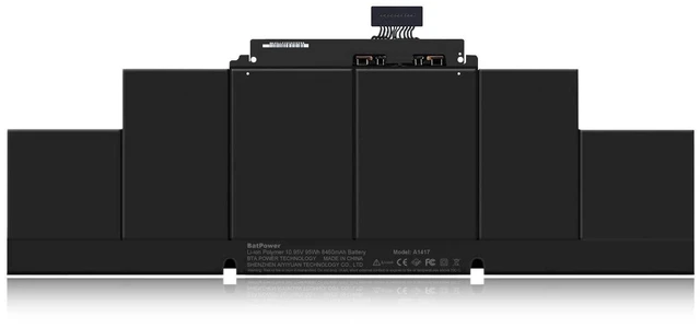 Alt view image 3 of 5 - BatPower A1417 Replacement Laptop Battery for Apple Mid 2012 Early 2013 MacBook Pro 15-inch Retina A1398 EMC 2512 EMC 2673 Battery MacBook Pro 15" A1398 Apple A1417 Battery 95Wh