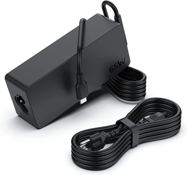 Main image of 20 Pack 65W Chromebook Charger USB C Laptop for HP Lenovo Asus Dell Google Computer Adapter Power Type-C, Hp Chromebook X360 11 13 14 14A HP Spectre X360 Power Cord
