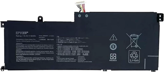 Main image of C41N2002 Laptop Battery 64Wh 4190mAh 4-Cell 15.4V Compatible with Asus ZenBook Pro 15 UX535 UX535L UX535LH UX535LI Series 0B200-03770100 4ICP7/54/64