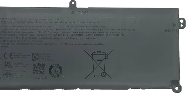 Alt view image 4 of 6 - M02R0 Laptop Battery 90Wh 7792mAh 6-Cell 11.55V Compatible with Dell Alienware x16 R1 / Alienware x16 R2 Series MO2R0 HP26N