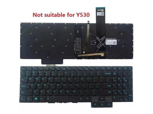 Alt view image 3 of 5 - FOR Ideapad Gaming 3-15IMH05 3-15ARH05 Keyboard US Backlit BLUE Keys SN20X22315