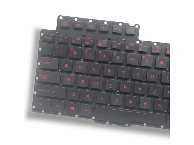 Alt view image 3 of 3 - Red Keys US QWERTY Keyboard Backlit for ROG G752 G752V G752VT G752VY G752VS G752VM