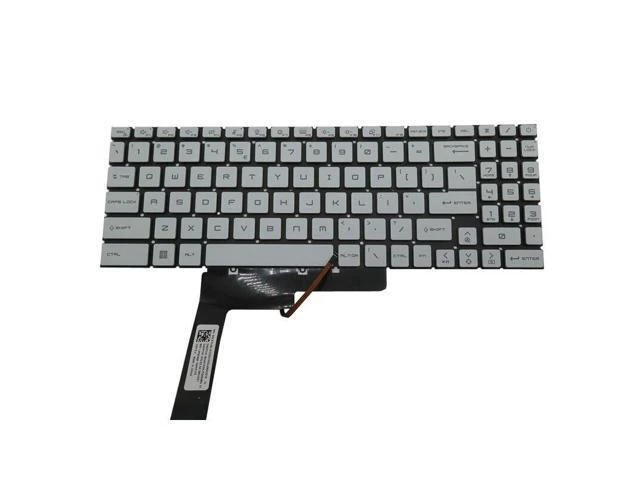 Alt view image 3 of 5 - Replacement keyboard for Monochrome Backlit US Keyboard For MSI Pulse GL76-11U 11UCK GL76-12U 12UDK 12UCK
